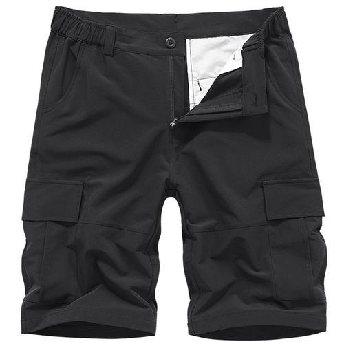 Bermuda Hommes De Cargo Uni En Sport Grande Taille Fit Grande Vêtements Masculin Wx226