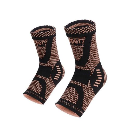 Chaussettes De Compression En Cuivre 1 Paire Le Noir S