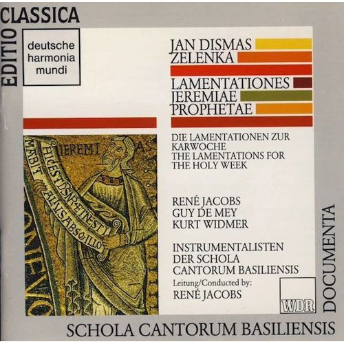 Jan Dismas Zelenka (1679-1745) Lamentationes Jeremiae Prophetae. René Jacobs