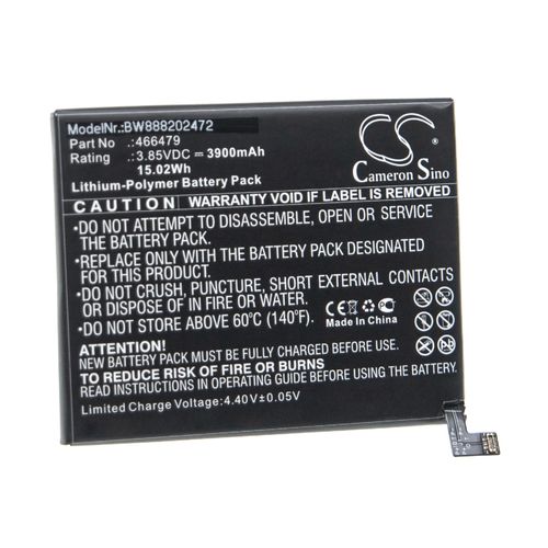 Vhbw Batterie Compatible Avec Wiko W-V800 Smartphone (3900mah, 3,85v, Li-Polymère)