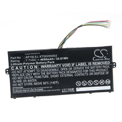 vhbw Batterie compatible avec Acer Spin 1 SP111-32N-P0QE, 1 SP111-32N-P25R ordinateur portable Notebook (4650mAh, 7,7V, Li-polymère)