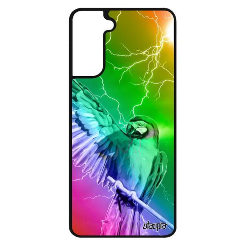 Coque Perroquet Samsung Galaxy S21 En Silicone Design Jaune 4g Animal Eclair Motif Orage Tropical Antichoc Multicolore Perruche