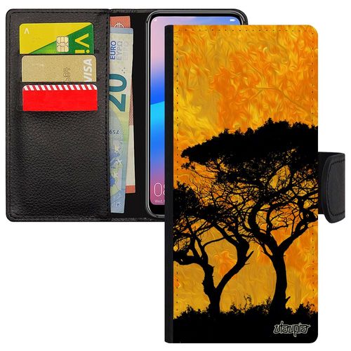 Coque Arbres À Rabat Pour Samsung Galaxy Note 20 Ecologie Afrique Peinture Rigide Dessin Orange Etui Design Paysage Ecolo Nature Zen