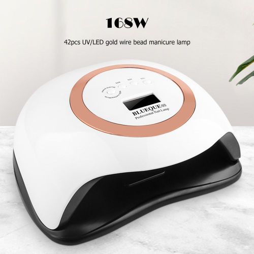 168w Lampe  Ongles Schage Rapide Induction Uv Led Vernis  Ongles Colle Lampe De Cuisson Abs Double Lumire Ongles De Haute Qualit Lampe  Ongles Pratique