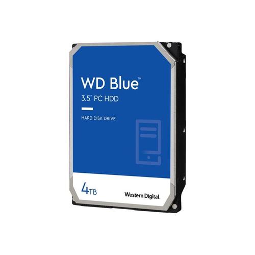 WD Blue WD40EZAZ - Disque dur - 4 To - interne - 3.5" - SATA 6Gb/s - 5400 tours/min - mémoire tampon : 256 Mo