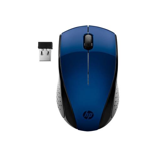 HP 220 - Souris - 3 boutons - sans fil - 2.4 GHz - récepteur sans fil USB - bleu - CTO - pour HP 27; ENVY TE01; ENVY Laptop 13, 17; Laptop 14, 15; Pavilion 14, 15; Pavilion x360 Laptop