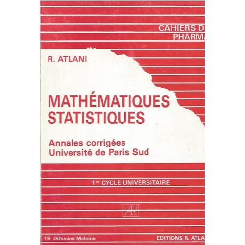 Mathématiques Statistiques Annales Corrigées Université De Paris Sud