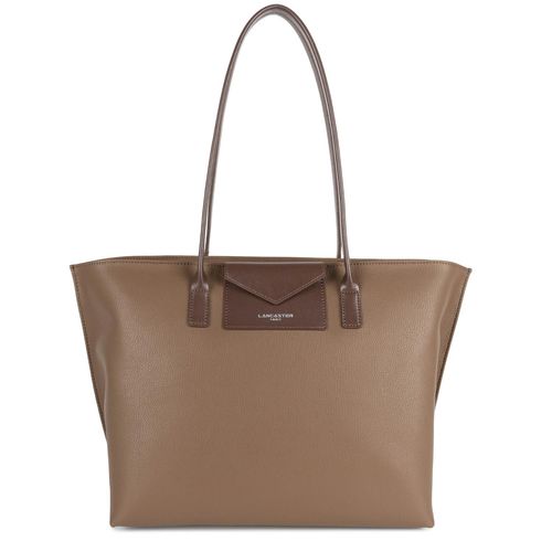 Sac cabas épaule Zippée L Maya Lancaster 517-20 Taupe