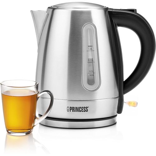 Bouilloire Électrique De 1l Sans Fil 2200w Noir Gris