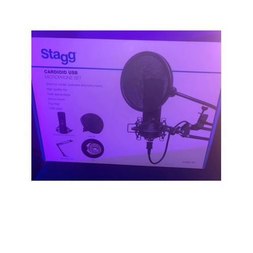 Stagg cardoid usb microphone set jamais ouvert ou utiliser encore dans l emballage 