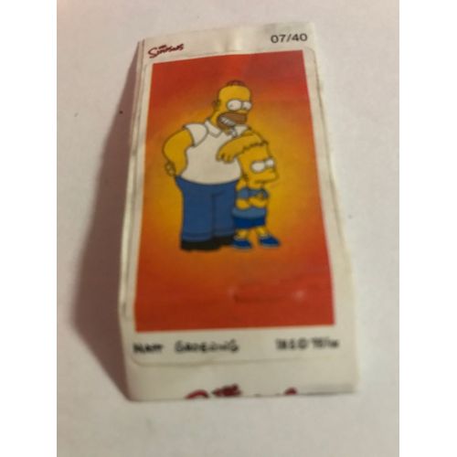Sticker Autocollant Ascom - Les Simpson - The Simpsons - N°7/40 - Matt Groening - 1998 - Bubble Gum - 6x3,5 Cm