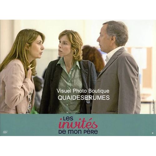 Les Invités De Mon Père: Jeu De 5 Photos D'exploitation Cinématographique - Format 21x28 Cm - De Anne Le Ny Avec Fabrice Luchini, Karin Viard, Michel Aumont, Valérie Benguigui, Raphaël Personnaz 2010