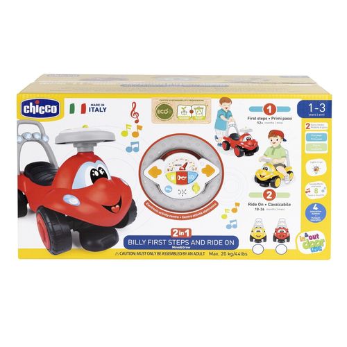 Eco+ Porteur Billy 2 En 1 Rouge Eco+