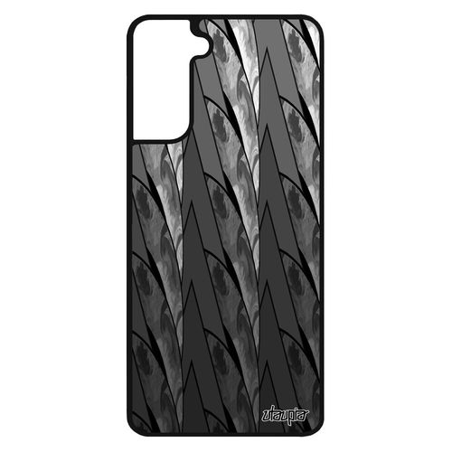 Coque Silicone Samsung Galaxy S21 Marbre Geometrie Design Jolie Peinture Gris Dessin Fond Housse Effet Personnalisé Motif Triangle