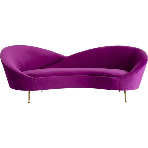 Canapé Night Fever 3 Places Velours Violet Kare Design