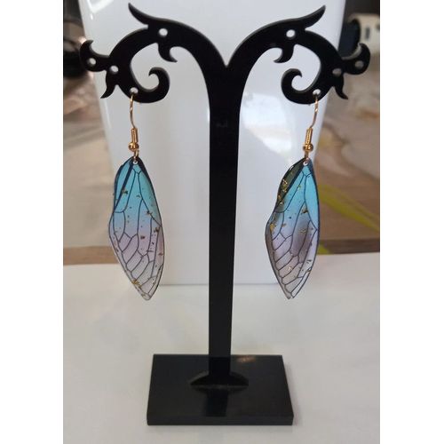 Boucles D'oreilles Fee Papillon Libellule Feerique