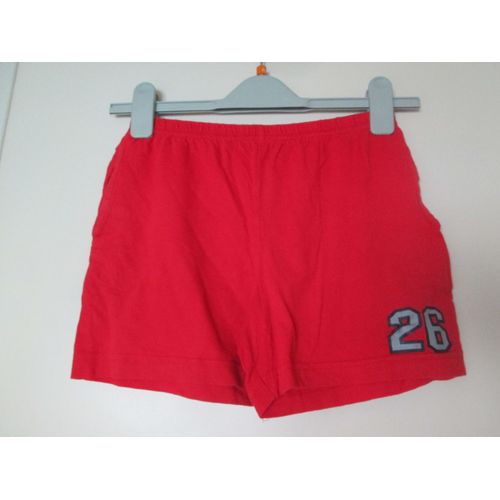 Short Coton Rouge 10 Ans