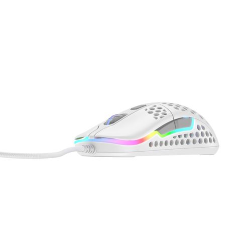 CHERRY Xtrfy M42 - Souris - RGB - optique - 5 boutons - filaire - USB - blanc