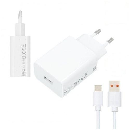 Chargeur Xiaomi Charge Super Rapide 33W + Cable Usb-C Mdy-11-Ez