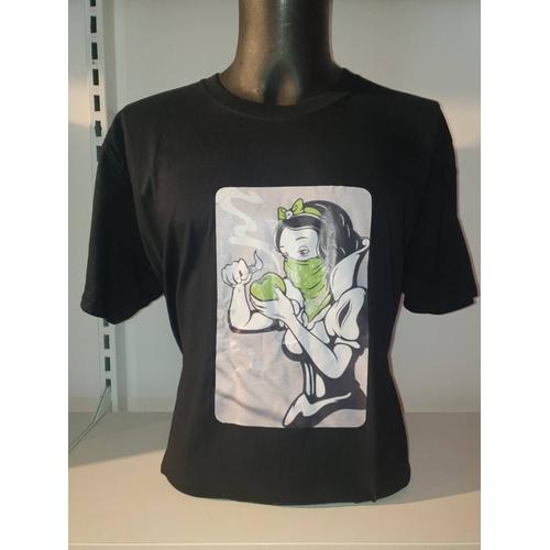 T Shirt Weed Blanche Neige Taille Xl