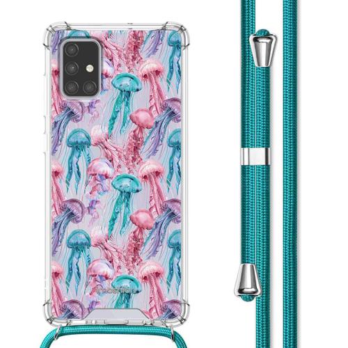 Imoshion Coque Design Avec Cordon Samsung Galaxy A71 Jellyfish Watercolor