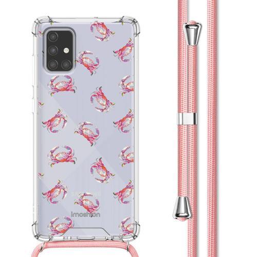 Imoshion Coque Design Avec Cordon Samsung Galaxy A71 Crab Watercolor