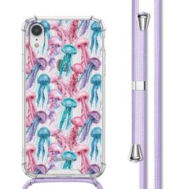Imoshion Coque Design Avec Cordon Iphone Xr Jellyfish Watercolor