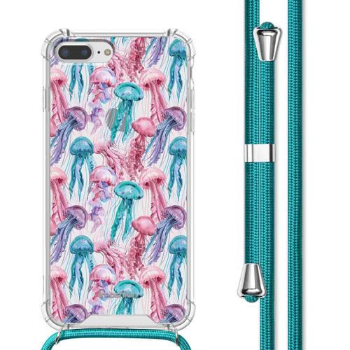 Imoshion Coque Design Avec Cordon Iphone 8 Plus / 7 Plus Jellyfish Watercolor