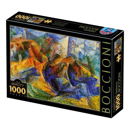 Umberto Boccioni - Horse-Rider-Buildings - Puzzle 1000 Pièces