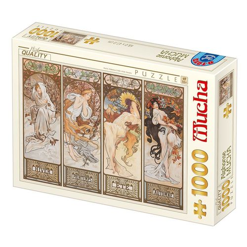 Mucha Alfons - Seasons - Puzzle 1000 Pièces