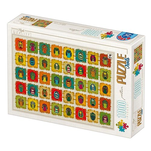 David Katai Eszter : Pattern Owls - Puzzle 1000 Pièces