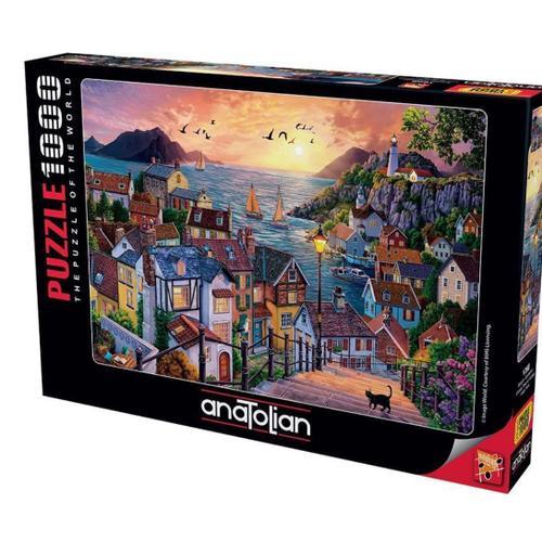 Coastal Town At Sunset - Puzzle 1000 Pièces