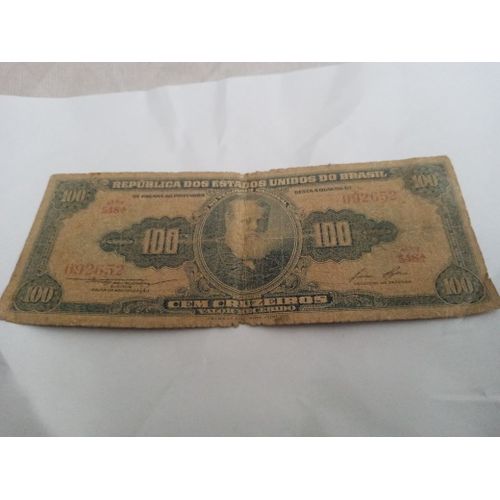Billet 100 Cruzeiros Brésil 1951