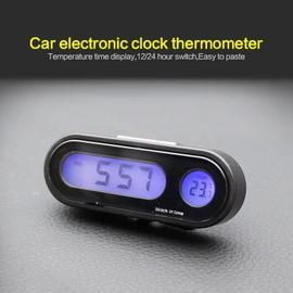 Horloge de thermomètre d'affichage numérique de 2 dans 1