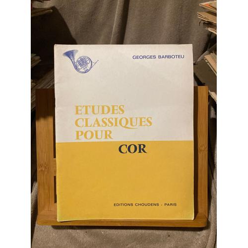 Georges Barboteu Etudes Classiques Pour Cor Partition Éditions Choudens