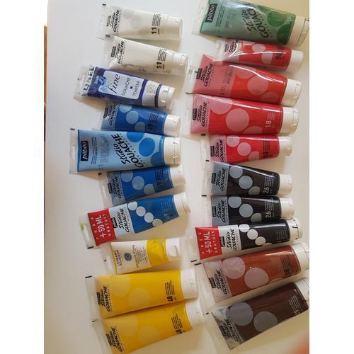 20 Tubes De Gouache