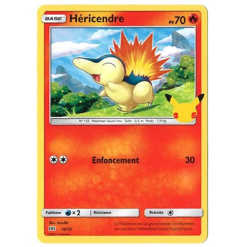 Carte Pokemon - Héricendre 10/25 - Promo Mcdo 2021 Fr