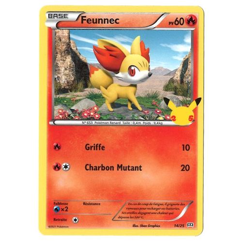 Carte Pokemon - Feunnec 14/25 - Promo Mcdo 2021 Fr