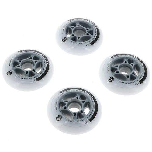 Roues De Roller Powerslide Infinity 84mm 85 A 4 Roues Blanc