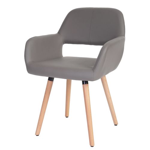 Chaise De Salle À Manger Altena Ii, Fauteuil, Design Rétro Des Années 50   Similicuir, Taupe