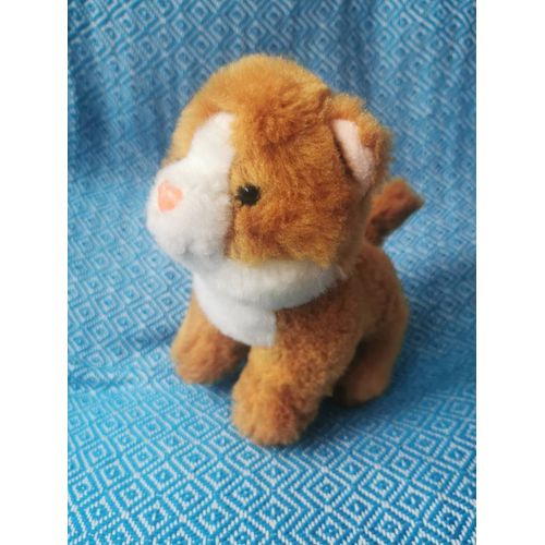Petit Doudou Peluche Chat Blanc Marron Keel Toys