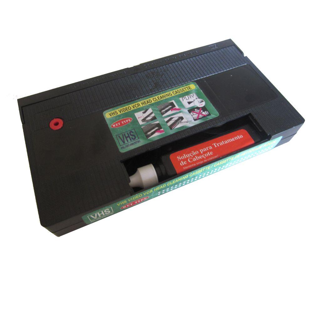 Cassette VHS Nettoyage WET & DRY de tête vidéos pour MAGNETOSCOPES