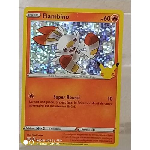 Carte Pokémon Flambino 16/25 Macdo Holographique