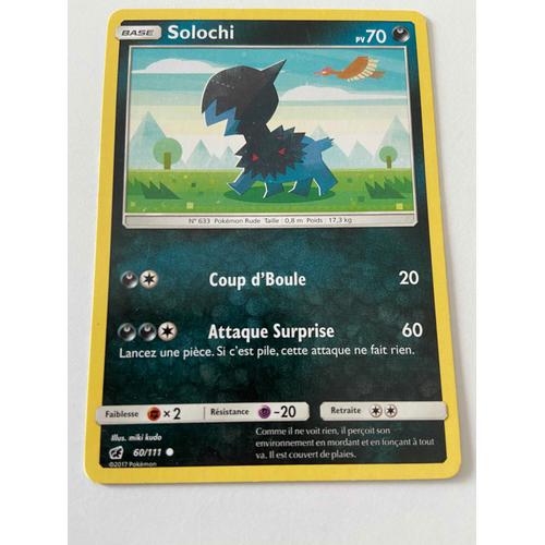 Carte Pokémon - Solochi - 60/111 - Invasion Carmin