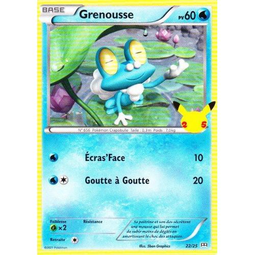 Grenousse - N°656 Pokémon Crapobulle - Carte 22/25