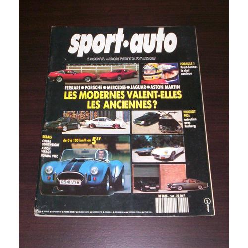 Sport Auto N° 344 - Les Modernes Valent-Elles Les Anciennes ? - Ac Cobra Mk Iv - Honda Crx "Vtec"