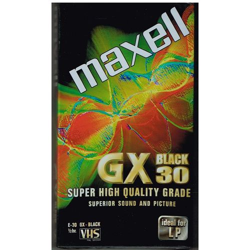 Maxell Gx Black 30 Super High Quality Grade Supérior Sound And Picture