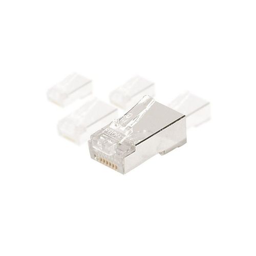 Connecteurs 8P8C RJ45 CAT5e STP peigne separé pour monobrin lot de 10