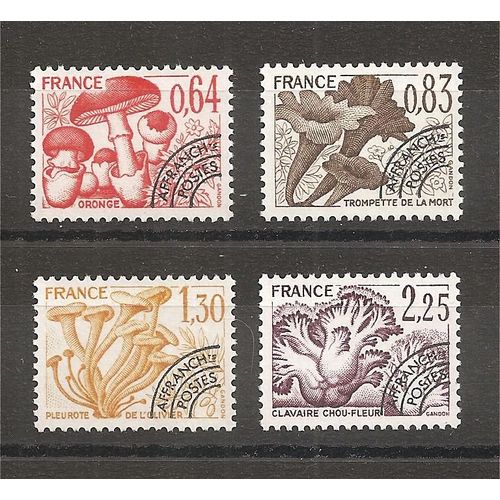 Préos 158 À 161 (1979) Série Des Champignons N** (Cote 4e) (3406)