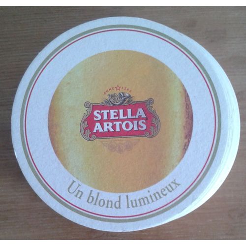 16 Dessous De Verre Stella Artois 9 Cm De Diamètre